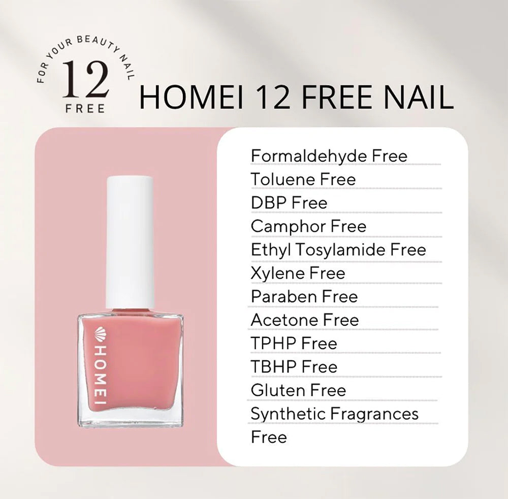 HOMEI 12 Free Nail Hardener Burnt Sienna