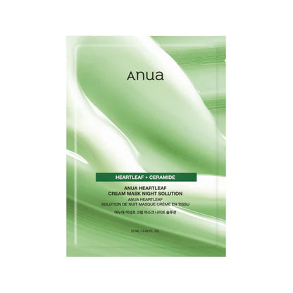 Anua Heartleaf Cream Sheet Mask Night Solution