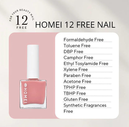 HOMEI 12 Free Nail Hardener Classic Red